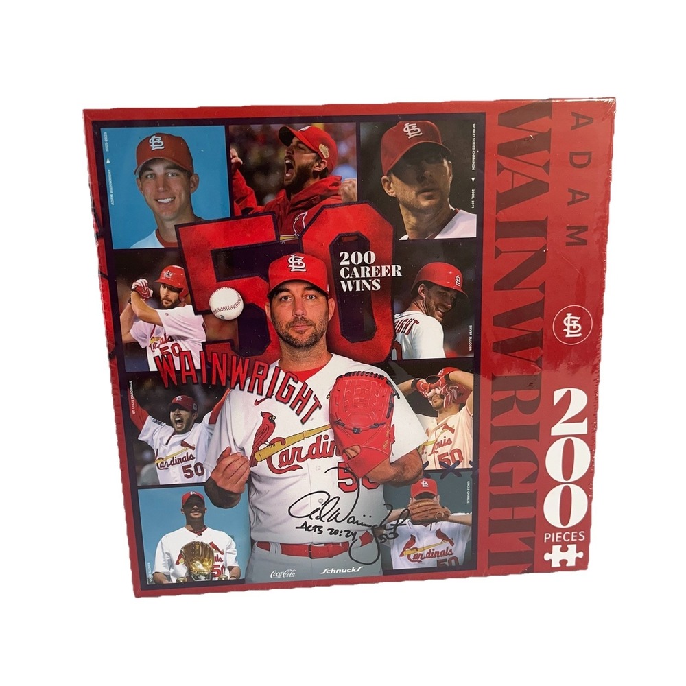 ADAM WAINWRIGHT 200 WIN PUZZLE 5/19/24 SGA NEW ST. LOUIS CARDINALS 200 PIECE~NEW